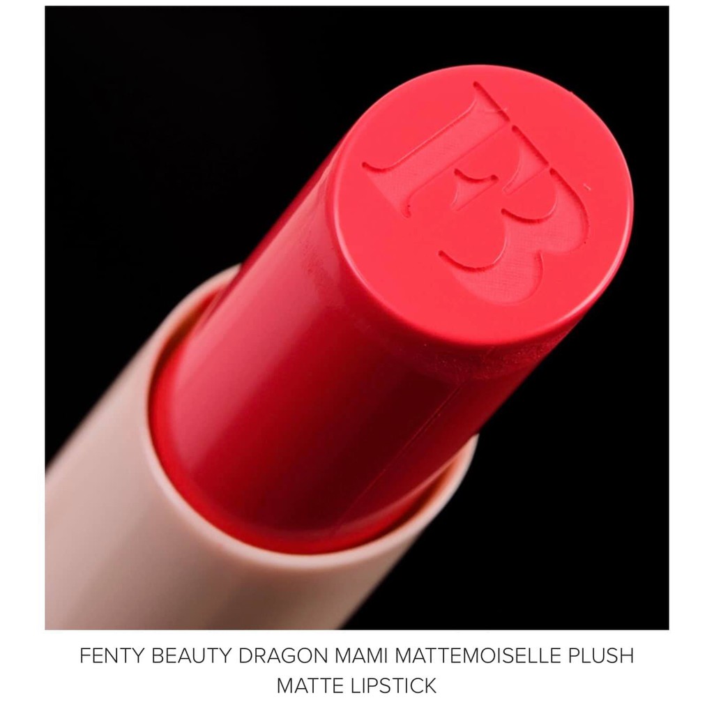 Son Fenty Beauty Mattemoiselle Plush Matte Lipstick Dragon Mami đỏ Hồng Son Li Thefaceholic Com