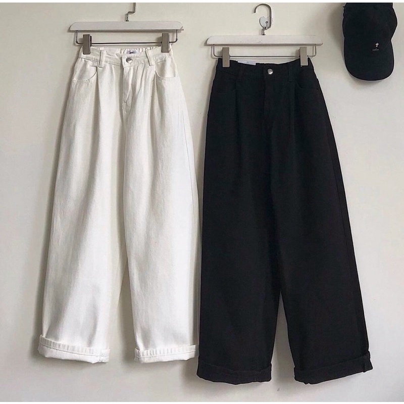Quần Baggy Kaki Nữ Bigsize Lưng Thun Ống Suông Rộng 3 Màu Chất Đẹp Mềm Mịn Ms127