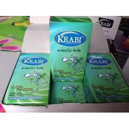 (Hộp12 cái) Bao cao su Krabi Siêu mỏng/ Hương bạc hà – Ultrathin Cool Krabi Premium Condoms (CHÍNH HÃNG)