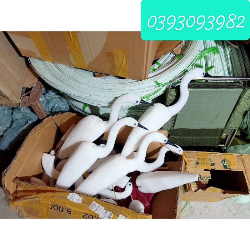 Combo 10 Cò giả xốp đệm dẻo