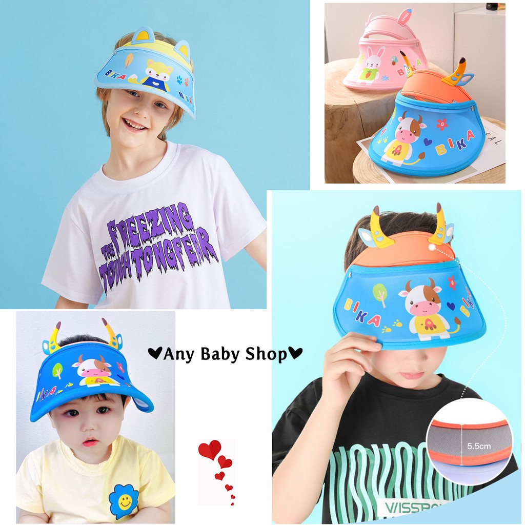 Mũ nón đi biển nửa đầu cho bé màu hình thú nhiều màu cực xinh(hàng có sẵn) ❣❣
