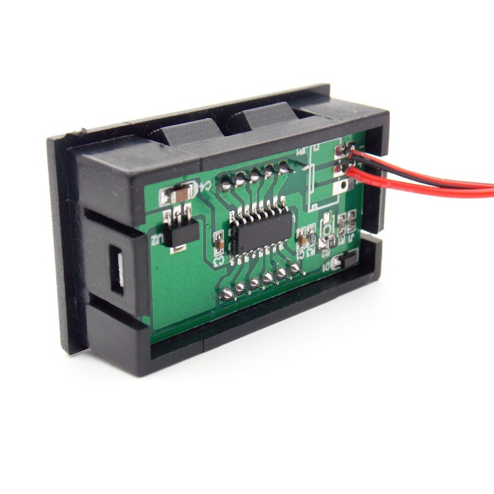 Vôn Kế Kỹ Thuật Số Màn Hình LED Đỏ DC 4.5-30V 0.56 inch Chuyên Dụng Cho Xe Hơi