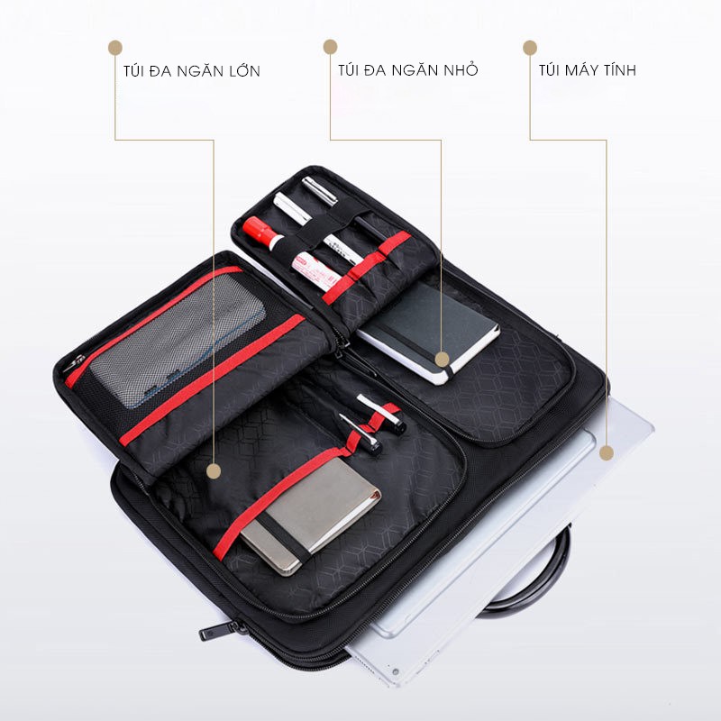 Túi xách chống sốc laptop, macbook cao cấp – ARCTIC HUNTER