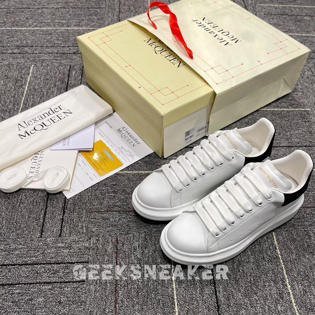 [GeekSneaker] Giày McQueen * Gót Nhung *  Full box + Phụ Kiện  🔥 Phiên Bản Tiêu Chuẩn “Mc Queen 2020”