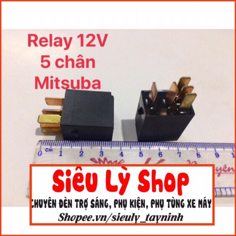 Relay 12V 4 chân, 5 chân MITSUBA zin VN