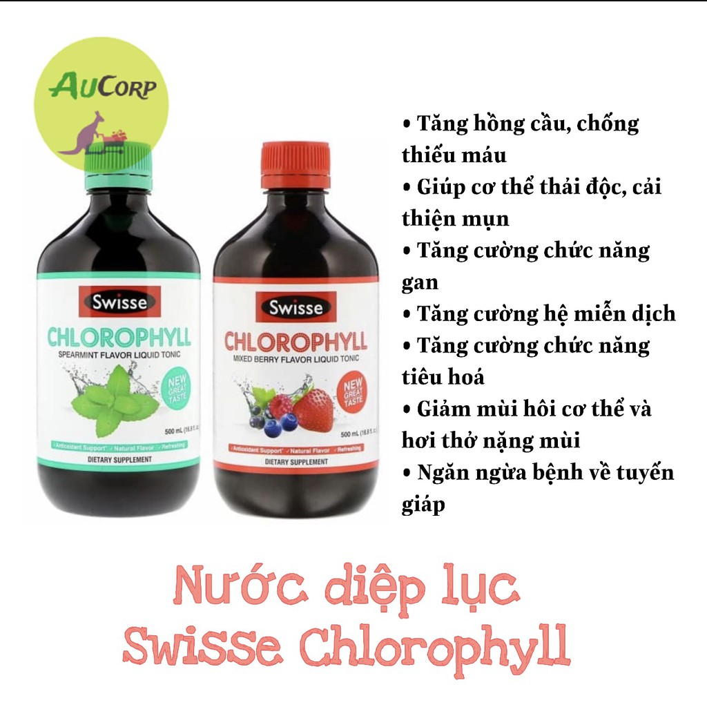 Nước Diệp Lục - Swisse Chlorophyll 500ml - Xuất xứ Úc