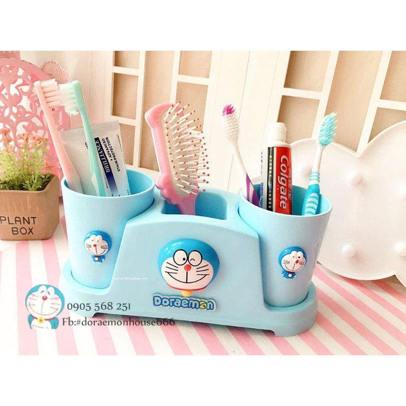 💎HỘP CẮM BÀN CHẢI DOREMON💎DORAEMON HOUSE