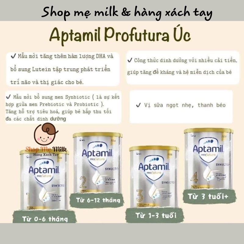 Sữa Aptamil Profutura Synbiotic Úc Mẫu mới nội địa bay air  🇦🇺✈️