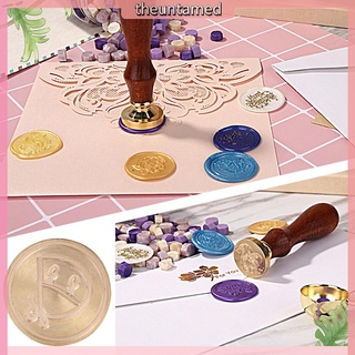 Đầu con dấu hình chữ cái bằng đồng dạng tròn dùng cho đóng dấu sáp thiệp mời đám cưới trang trí thủ công