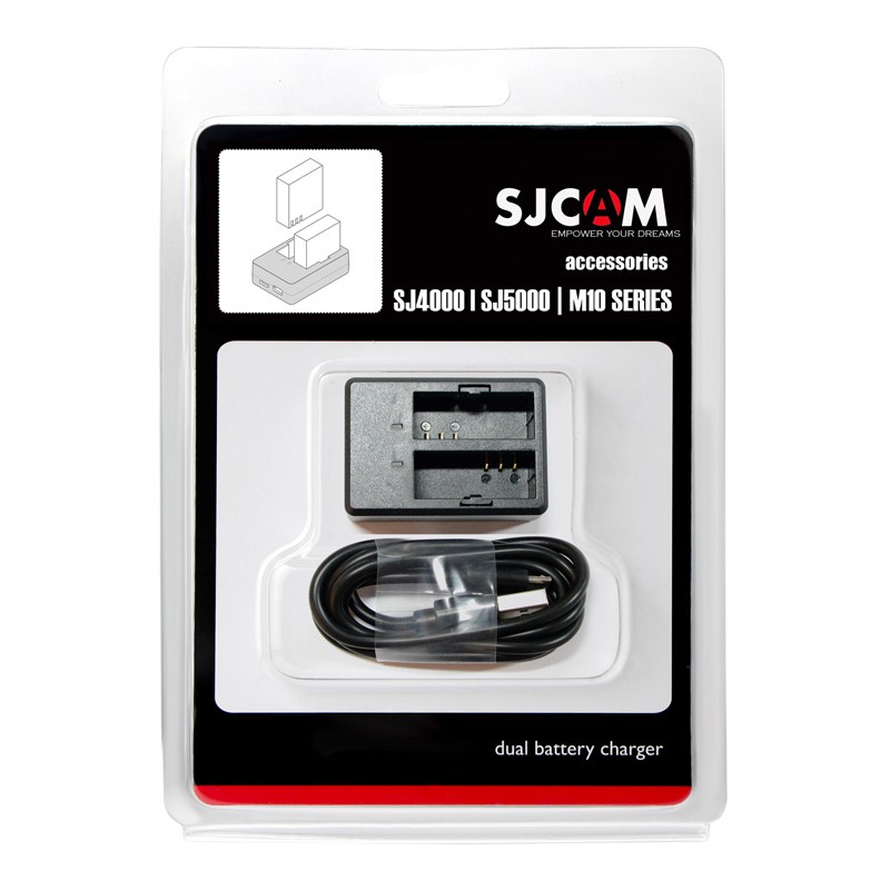 Dock sạc pin đôi dành cho camera hành trình SJCAM SJ4000 / SJ5000 / M10