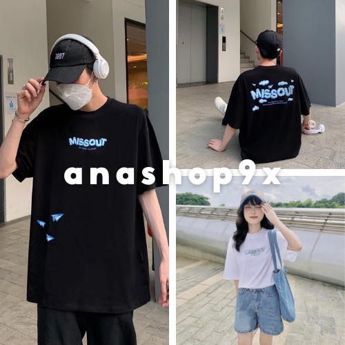 Áo phông cổ tròn unisex chất vải su mềm form rộng cá tính style Hàn Quốc Anash