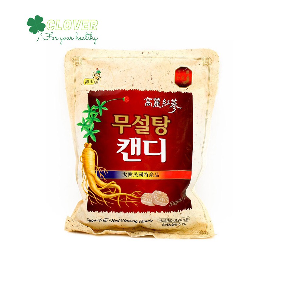 Kẹo sâm không đường hàn quốc gói 500g cung cấp vitamin giúp giảm cân, tốt cho sức và bồi bổ cơ thể ☘ Bách Hóa Clover