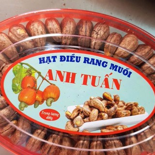 Hạt điều rang muối vỏ lụa Anh Tuấn Loại 1