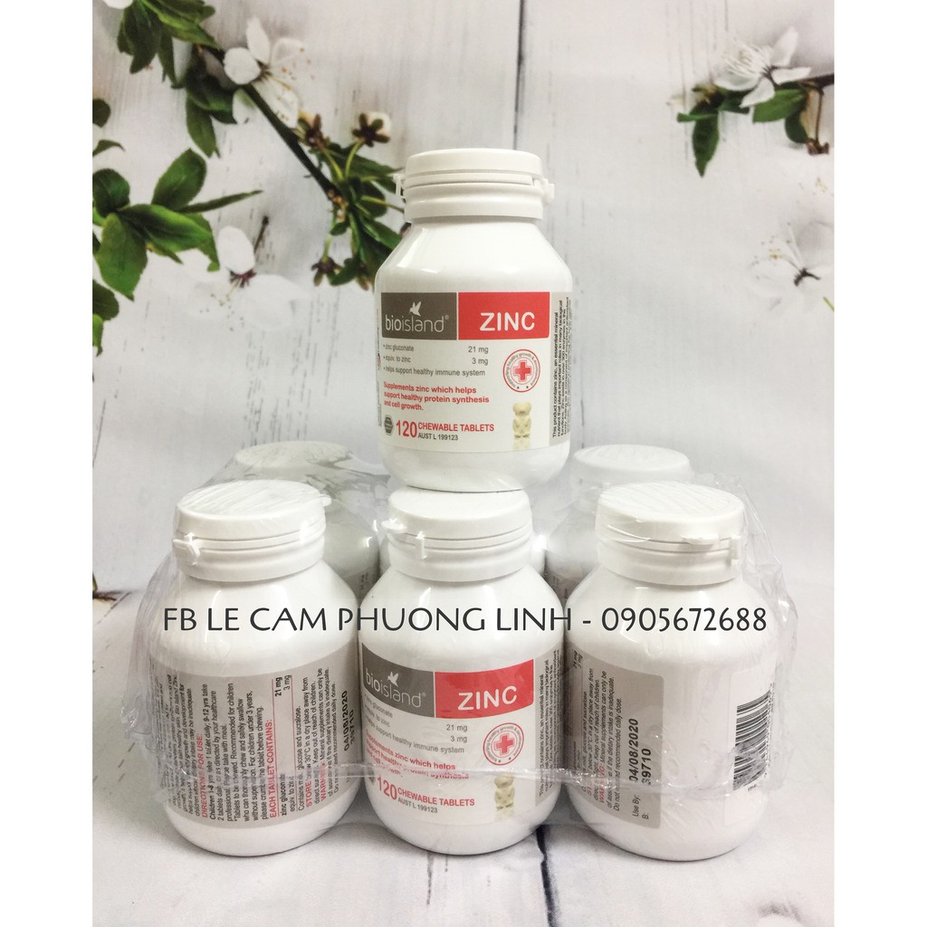 Sản phẩm Bổ sung kẽm Zinc Bio Island Úc