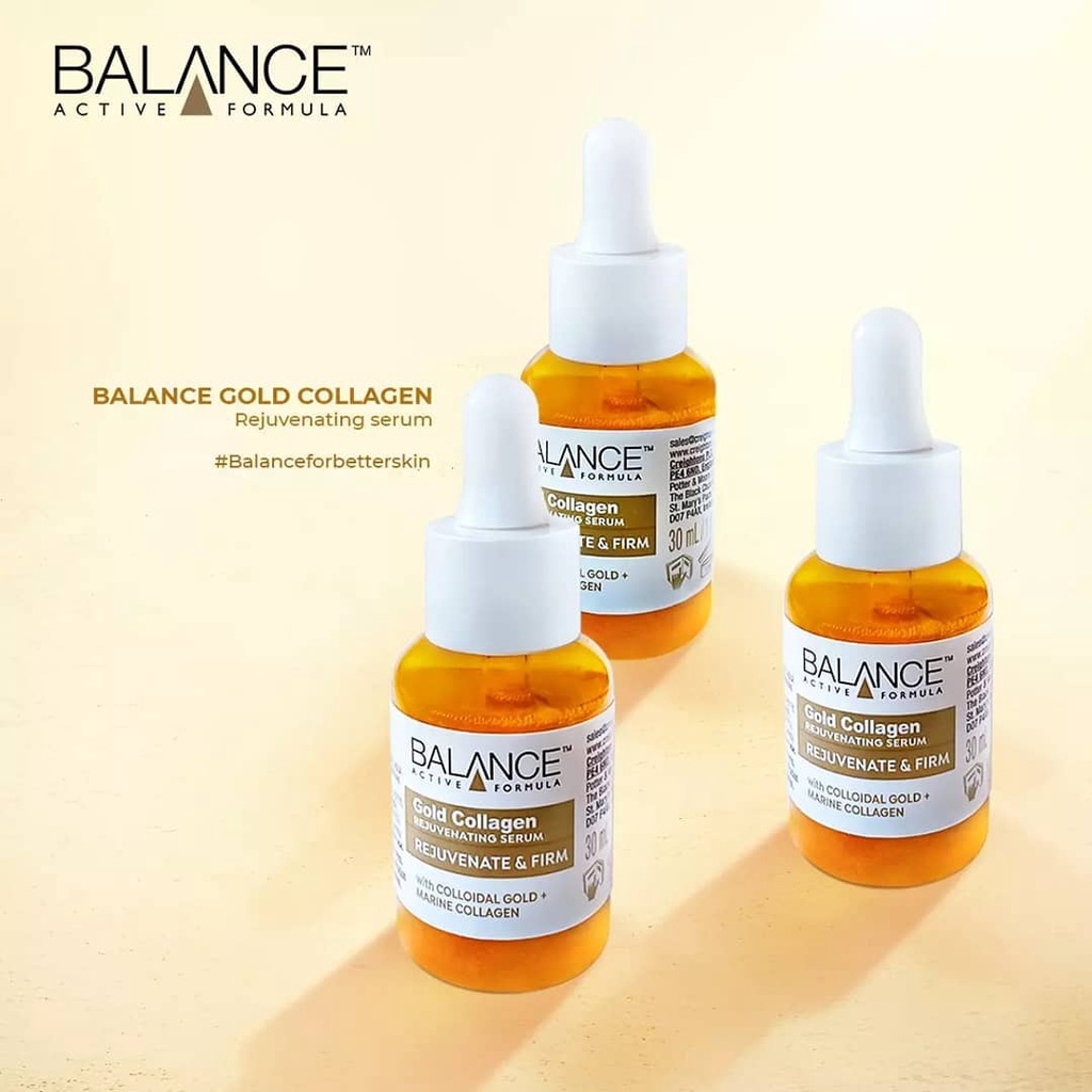 Serum Gold Collagen Balance Trẻ Hóa Tái Tạo Da Balance Active Formula Rejuvenating 30ml