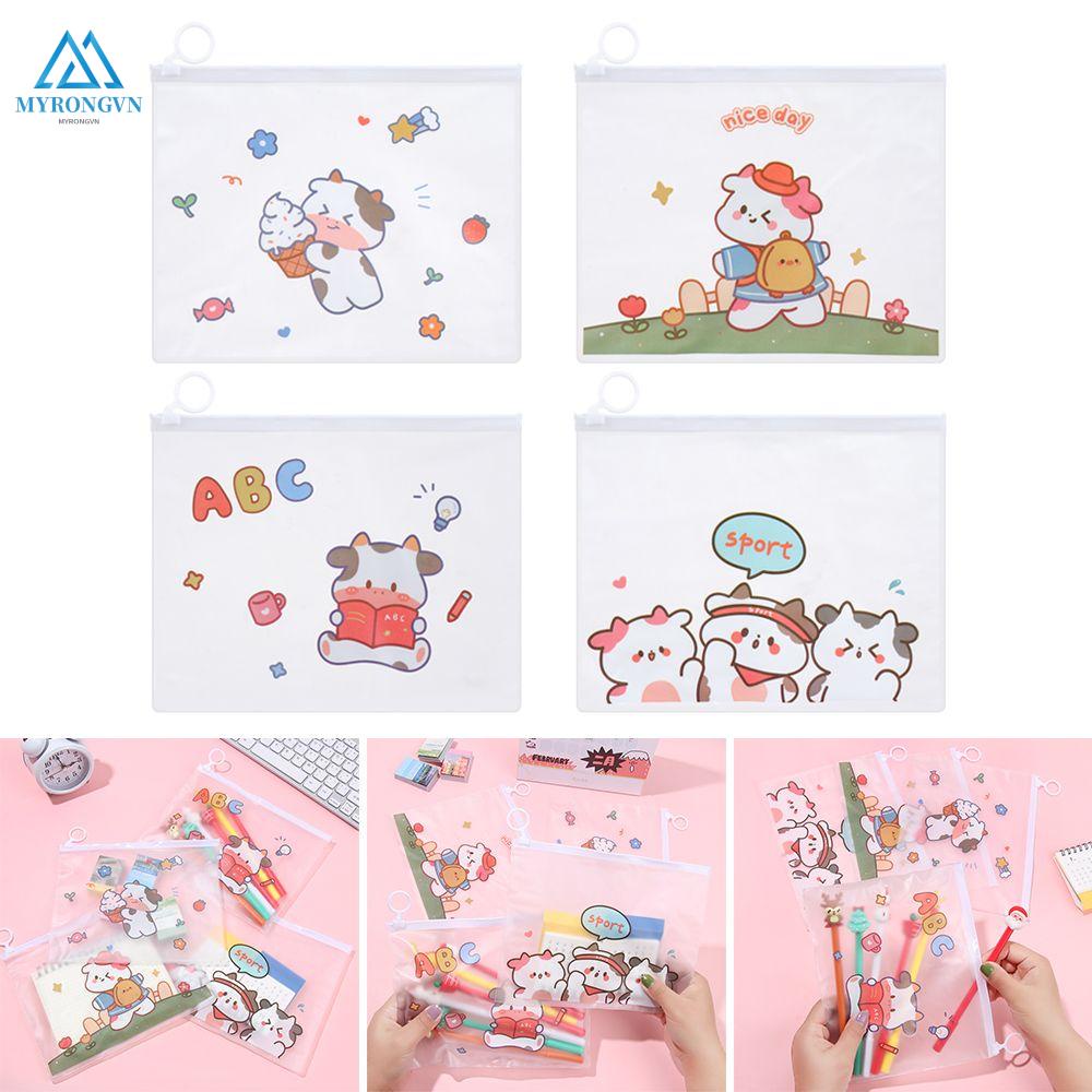 Túi đựng bút chì chống thấm nước họa tiết hoạt hình dễ thương