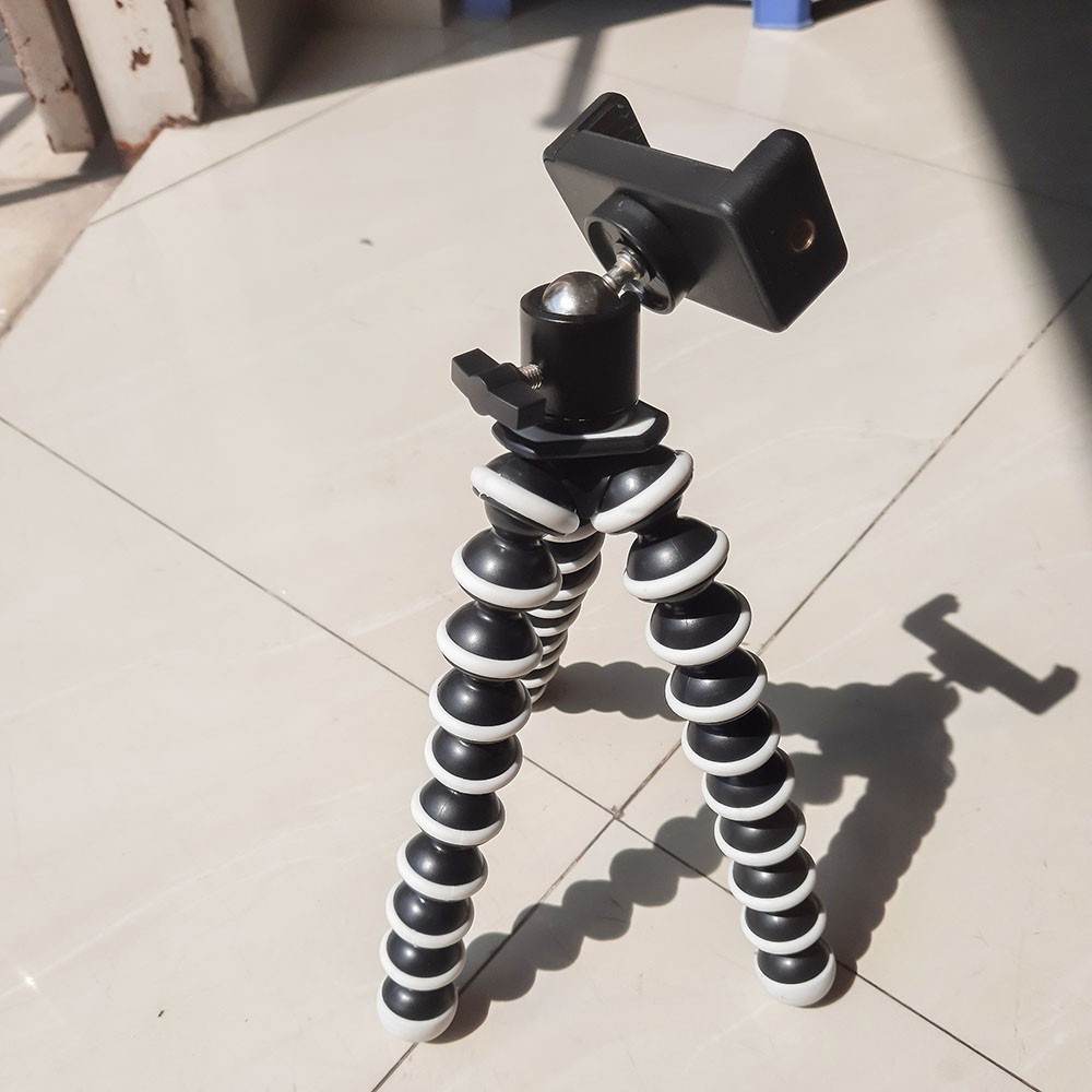 Chân máy ảnh tripod bạch tuộc loại lớn( kèm đỡ ballhead + kẹp điện thoại)