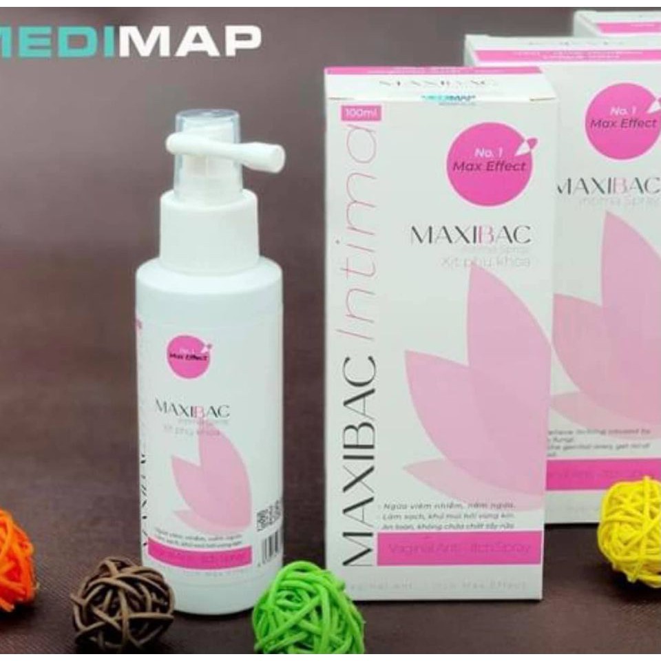 Xịt phụ khoa MAXIBAC INTIMA 100ml - Chính hãng