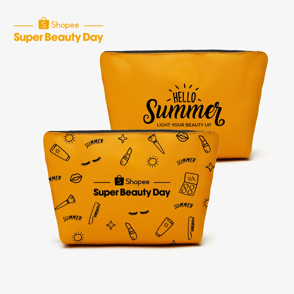 [HB GIFT] Túi Trang Điểm Shopee Super Beauty Day Gimmick