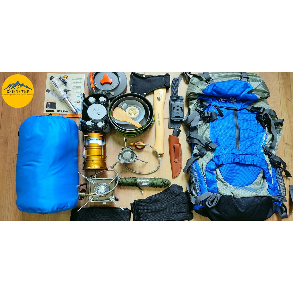 Balo Du Lịch Leo Núi Trekking New OutLander Advendture 50L Extra Có Khung Nhôm Trợ Lực-BP50