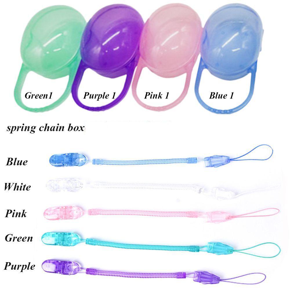 Bộ 2 Dây Lò Xo Kẹp Núm Vú Giả Cho Bé Sơ Sinh