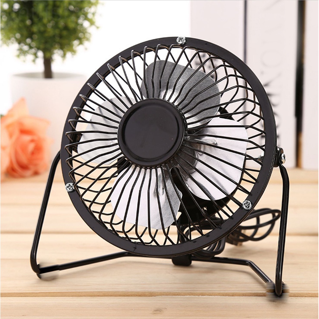 Quạt Làm Mát Mini Để Bàn Bằng Kim Loại 2000rpm Có Cổng Usb Cho Nhà Ở / Văn Phòng
