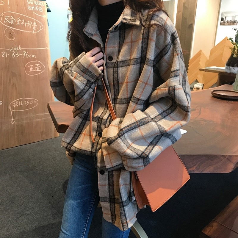 Áo Sơ Mi Caro Plus Size Thời Trang Nữ