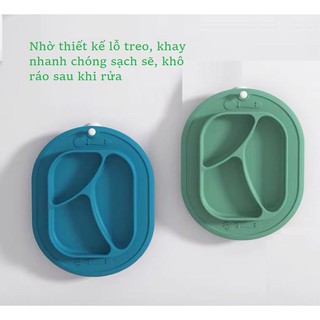 Khay ăn dặm silicone cho bé