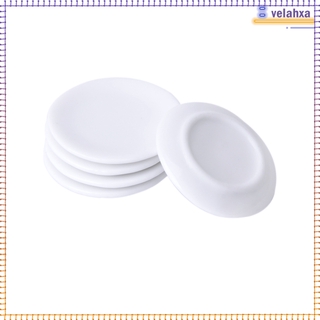 Set 5 đĩa sứ mini tỷ lệ 1 / 12 trang trí nhà búp bê