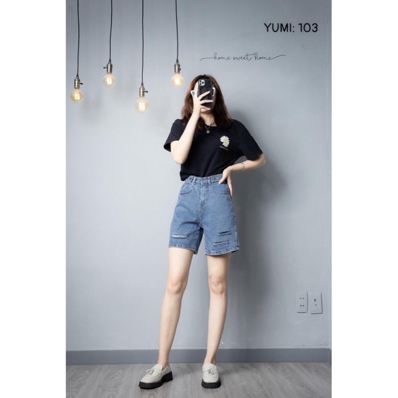 [Mã WAMT1005 giảm 10k đơn 0k] Quần Sọt Jean Lửng Ống Rộng Chuẩn form ULZZANG  ྇