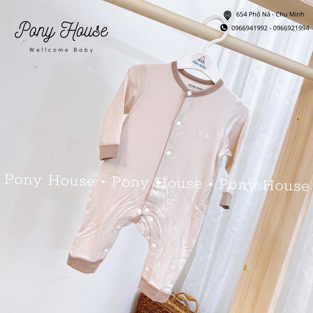 Body Sơ Sinh Dài Tay Nature Wear Chất Cotton Bambo Siêu Mềm Mịn Cho Bé Trai, Bé Gái Sơ Sinh 0-3M
