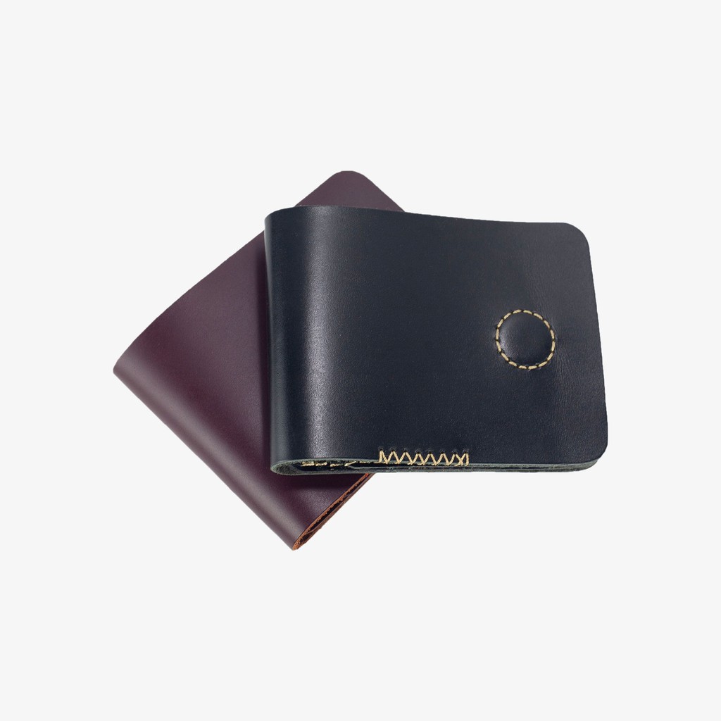 Ví nam nhỏ gọn-ví sen 3 PLUS da bò Pullup V123-Da thật-BH 24tháng-Full hộp