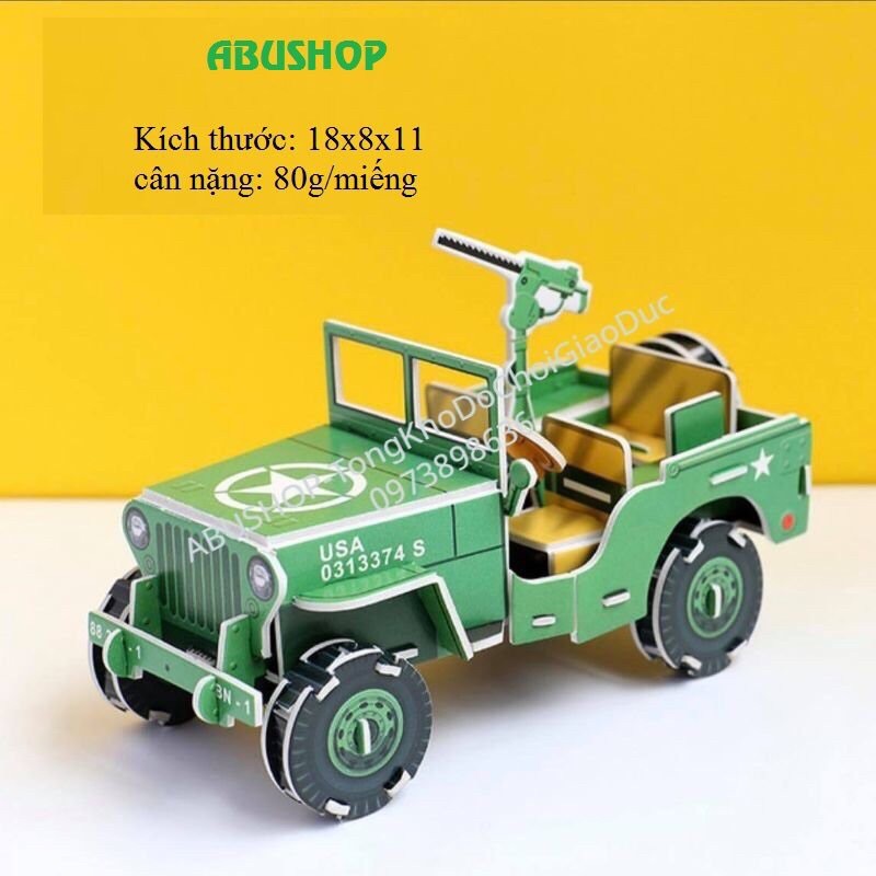 Đồ chơi mô hình 🐷FREESHIP🐷 Xếp hình 3D PUZZLE dạng xốp 18 đến 26cm,Đồ chơi trẻ em thông minh an toàn [mo hinh]5