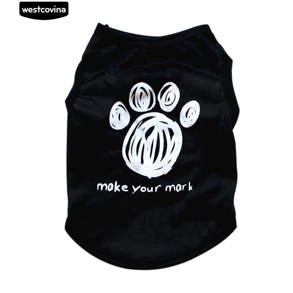 Áo Thun In Dấu Chân Cho Thú Cưng