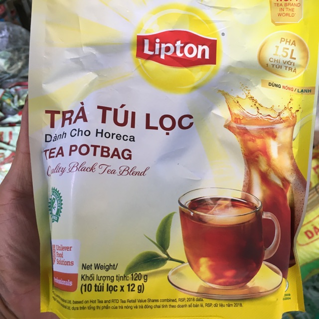 Trà Lipton túi lọc Tea Potbag dành cho Horeca 10 gói 12g