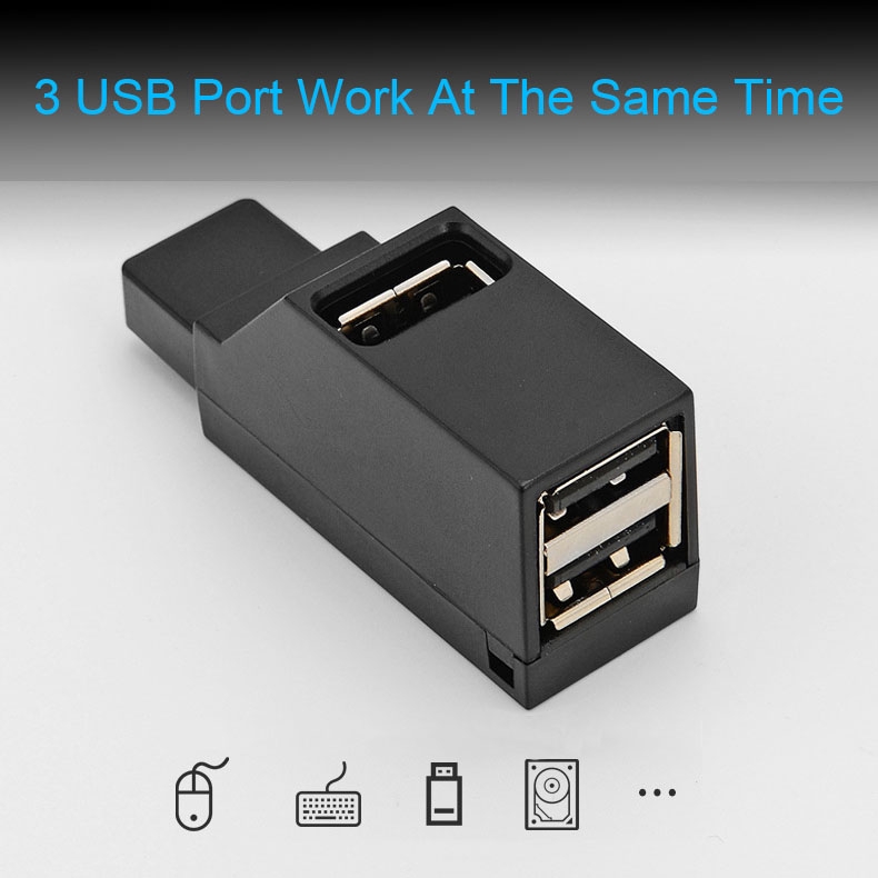 Bộ chia HUB USB 3.0 mini 5Gbps 3 cổng tốc độ cao cho Laptop máy tính