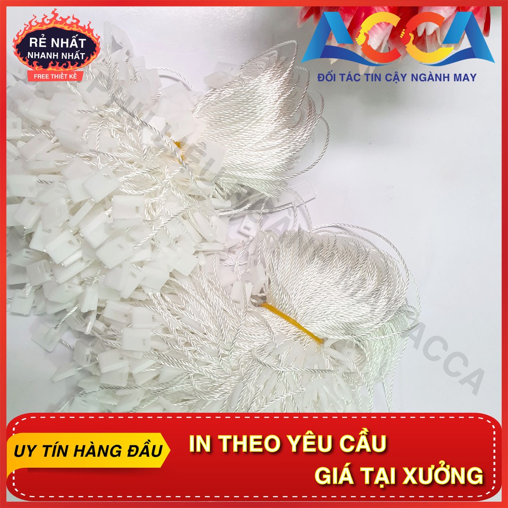 [XẢ KHO] Dây treo thẻ tag giấy _Dây dù, dây ty 2 màu đen trắng