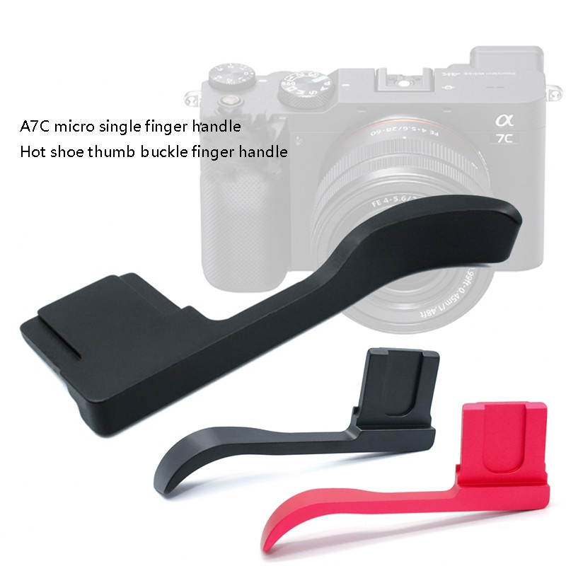 Thumb Grip Hot Shoe Cover for Sony α7C Alpha 7C with Better Balance and Grip Convenience Rose Red