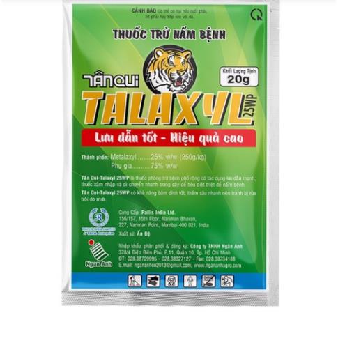 TALAXYL 25WP thuốc trừ nấm bệnh thối nhũn đốm lá  - GÓI 20GRAM