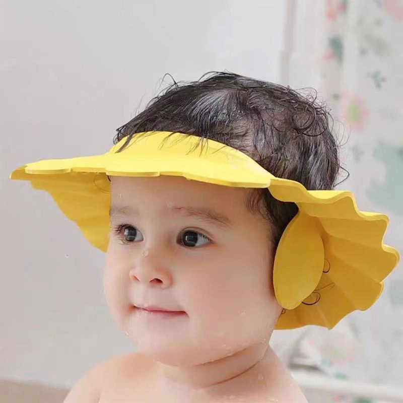 Mũ đội chống nước dùng khi tắm gội dành cho bé