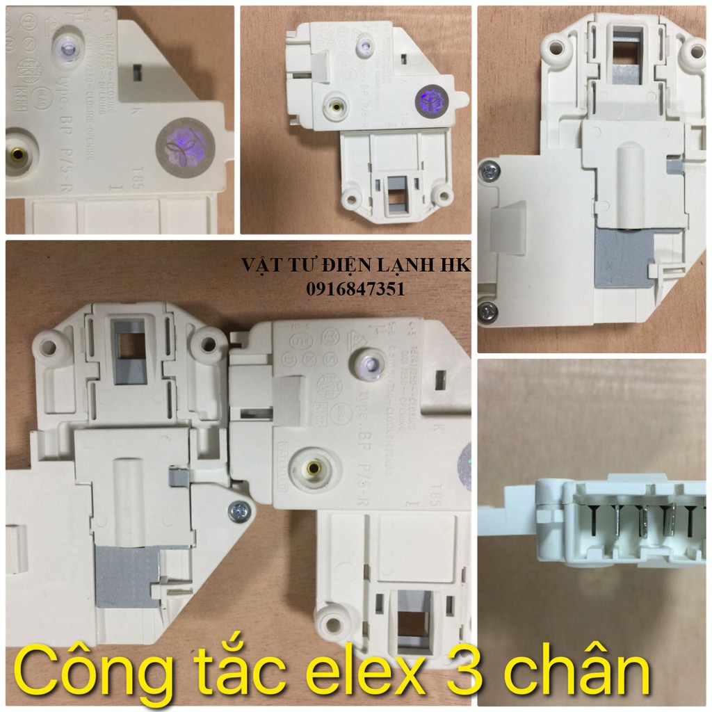 Công tắc khoá cửa máy giặt Electrolux các model - Khóa cửa mg Elec các loại - ctac elec