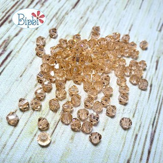 100 viên pha lê Tiệp màu hồng đào