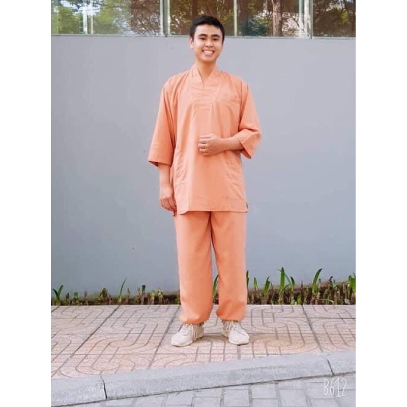 Bộ lam đi chùa cho nam "Kiểu Thiền Nam"