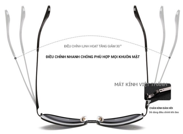 Kính phân cực chống tia uv400 cao cấp kính thể thao chân nhôm