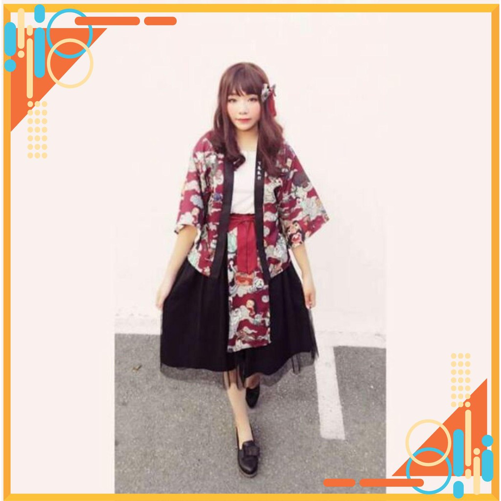 Set kimono cách tân cosplay nhật bản
