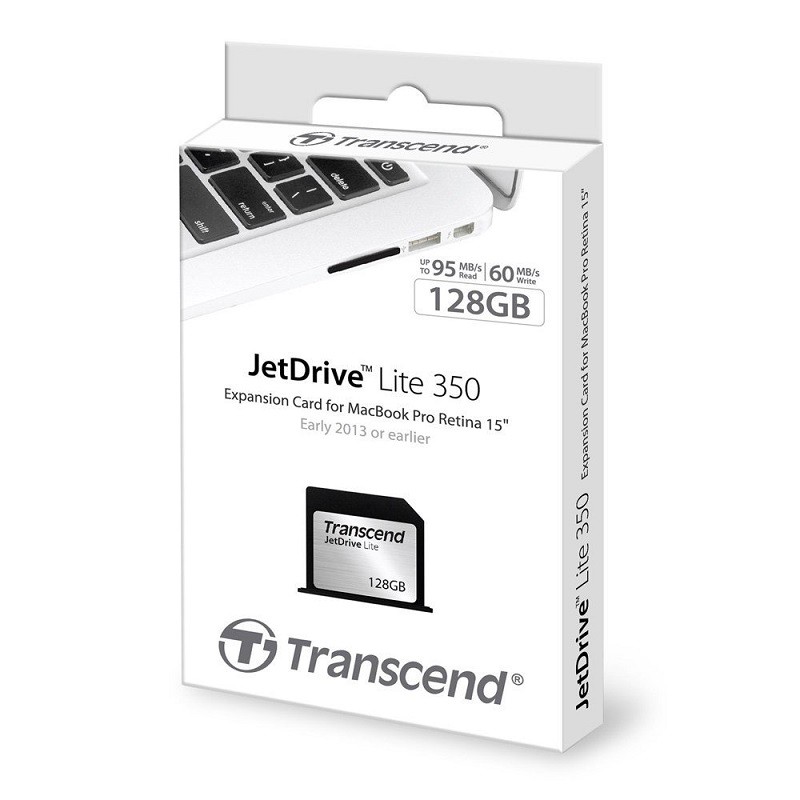 [Mã 2404EL10K giảm 10K đơn 20K] Thẻ nhớ TRANSCEND JetDrive Lite 350 TS128GJDL350 128GB