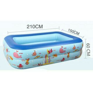 Bể bơi 2m1 2 tầng cho bé yêu