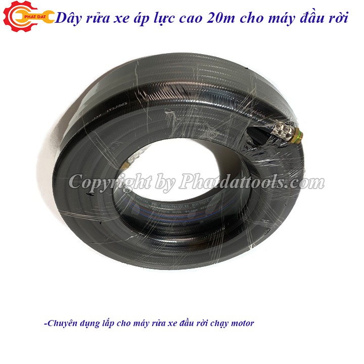 Cuộn dây rửa xe 20m cho máy rửa xe đầu rời siêu bền