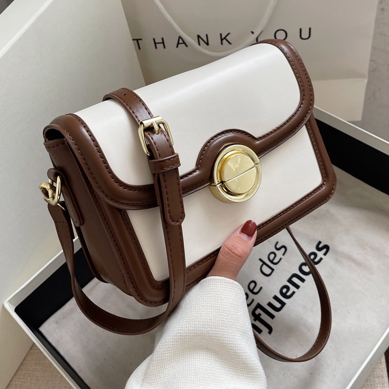 Túi vuông nhỏ thời trang IELGY màu retro có thể điều chỉnh cho phụ nữ