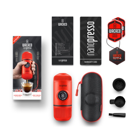 Barista Kit + Wacaco Nanopresso Dụng cụ pha cà phê và bộ phụ kiện mở rộng cho Máy pha cafe cầm tay. Tặng kèm 100g FineRo